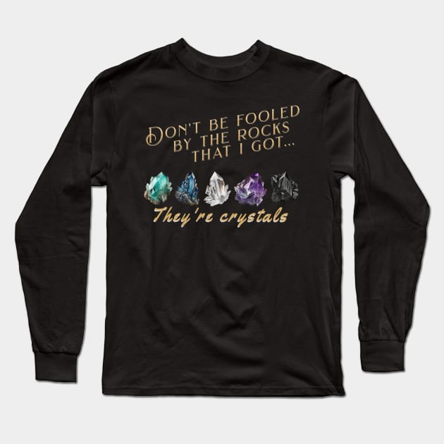 Crystals Long Sleeve T-Shirt by Polynesian Vibes